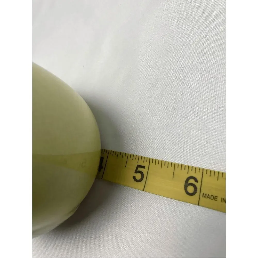Vintage Royal Copley Yellow Green Stylized Leaf Vase‎